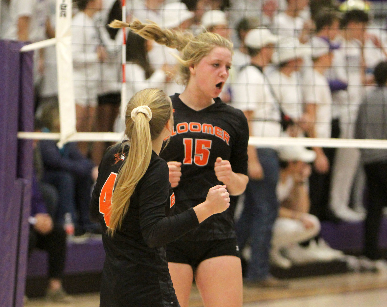 Bloomer volleyball at Mosinee 11-2-19
